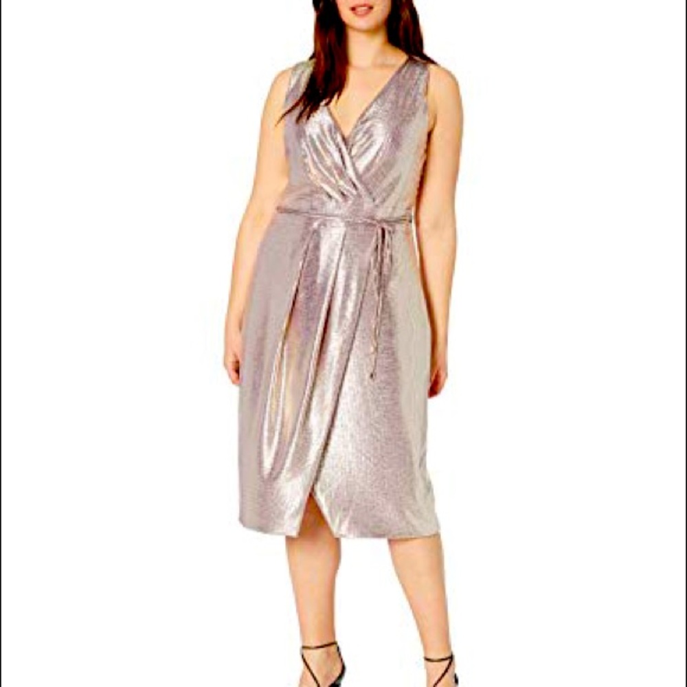 RACHEL Rachel Roy Cocktail holiday midi dress 3X